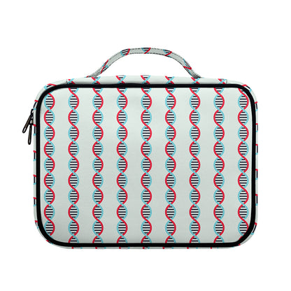 Red And Blue DNA Pattern Print Briefcase Bible Bag