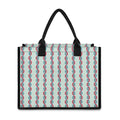 Red And Blue DNA Pattern Print Canvas Tote Bag