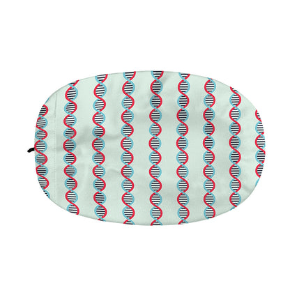 Red And Blue DNA Pattern Print Car Side Mirror Covers