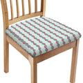 Red And Blue DNA Pattern Print Chair Cushion Cover