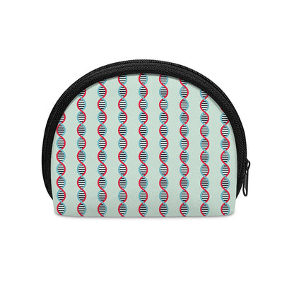 Red And Blue DNA Pattern Print Coin Purse