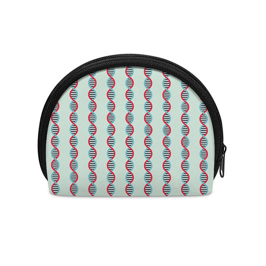 Red And Blue DNA Pattern Print Coin Purse