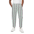 Red And Blue DNA Pattern Print Cotton Sweatpants