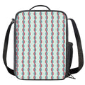 Red And Blue DNA Pattern Print Crossbody Lunch Bag