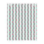 Red And Blue DNA Pattern Print Curtain