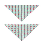 Red And Blue DNA Pattern Print Dog Bandana