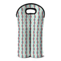Red And Blue DNA Pattern Print Double Neoprene Wine Tote