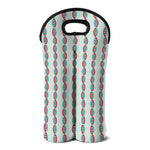 Red And Blue DNA Pattern Print Double Neoprene Wine Tote