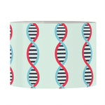 Red And Blue DNA Pattern Print Drum Lamp Shade
