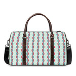 Red And Blue DNA Pattern Print Duffle Bag