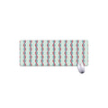 Red And Blue DNA Pattern Print Extended Mouse Pad