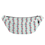 Red And Blue DNA Pattern Print Fanny Pack