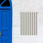 Red And Blue DNA Pattern Print Garden Flag
