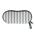 Red And Blue DNA Pattern Print Glasses Case