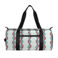 Red And Blue DNA Pattern Print Gym Bag