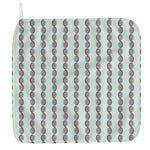 Red And Blue DNA Pattern Print Hand Towel