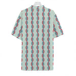 Red And Blue DNA Pattern Print Hawaiian Shirt