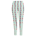 Red And Blue DNA Pattern Print High-Waisted Pocket Leggings