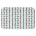 Red And Blue DNA Pattern Print Indoor Door Mat