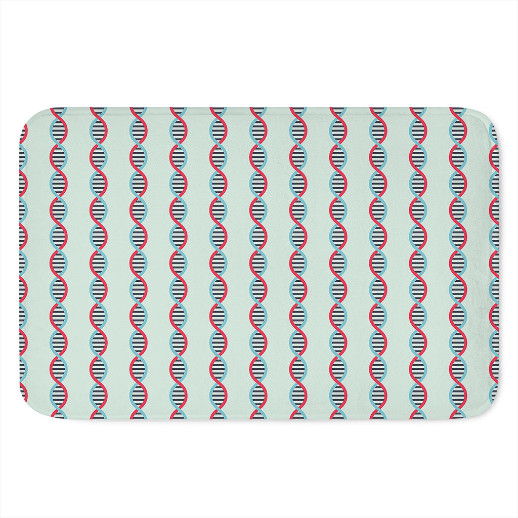 Red And Blue DNA Pattern Print Indoor Door Mat