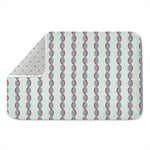 Red And Blue DNA Pattern Print Indoor Door Mat