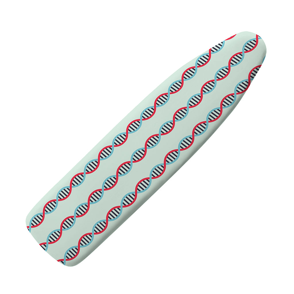 Red And Blue DNA Pattern Print Ironing Board Cover