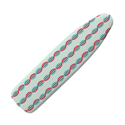 Red And Blue DNA Pattern Print Ironing Board Cover
