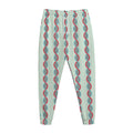 Red And Blue DNA Pattern Print Jogger Pants