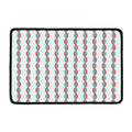 Red And Blue DNA Pattern Print Kitchen Mat