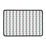 Red And Blue DNA Pattern Print Kitchen Mat
