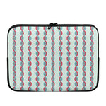 Red And Blue DNA Pattern Print Laptop Sleeve