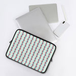 Red And Blue DNA Pattern Print Laptop Sleeve