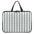 Red And Blue DNA Pattern Print Laptop Sleeve With Handle