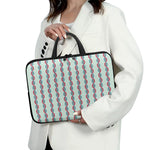 Red And Blue DNA Pattern Print Laptop Sleeve With Handle
