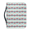 Red And Blue DNA Pattern Print Leather Bible Cover