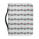Red And Blue DNA Pattern Print Leather Bible Cover