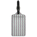 Red And Blue DNA Pattern Print Luggage Tag