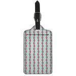 Red And Blue DNA Pattern Print Luggage Tag