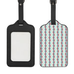 Red And Blue DNA Pattern Print Luggage Tag