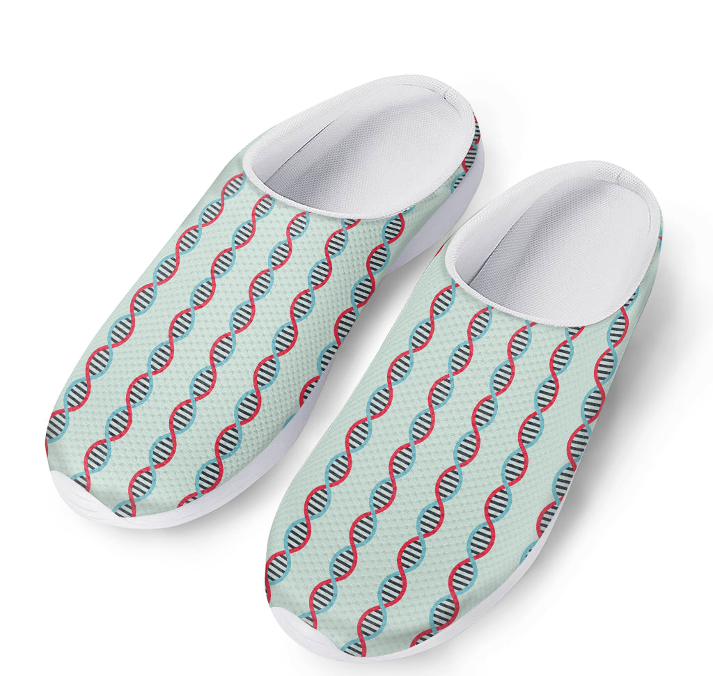 Red And Blue DNA Pattern Print Mesh Casual Shoes