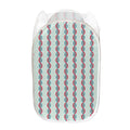 Red And Blue DNA Pattern Print Mesh Laundry Hamper