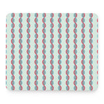 Red And Blue DNA Pattern Print Mouse Pad