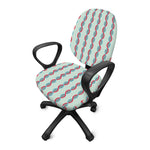 Red And Blue DNA Pattern Print Office Chair Cover