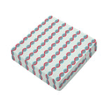 Red And Blue DNA Pattern Print Outdoor Seat Cushion Cover