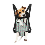 Red And Blue DNA Pattern Print Pet Carrier Backpack