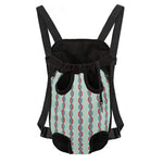 Red And Blue DNA Pattern Print Pet Carrier Backpack
