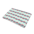 Red And Blue DNA Pattern Print Pet Cooling Mat Cover