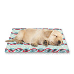 Red And Blue DNA Pattern Print Pet Cooling Mat Cover