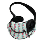 Red And Blue DNA Pattern Print Pet Sling Carrier