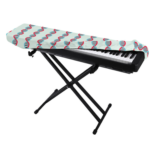 Red And Blue DNA Pattern Print Piano Keyboard Cover